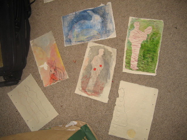 day two Carolyn's book begins to form