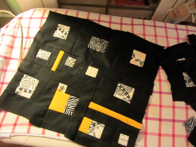 the fabric grows
