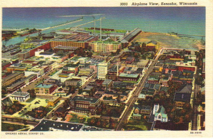 Kenosha post card