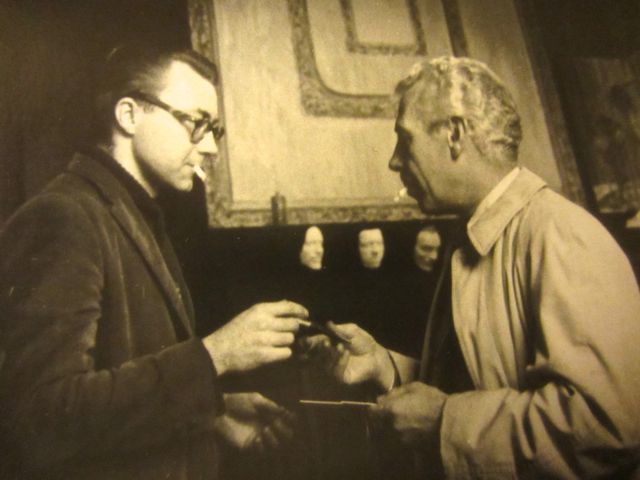 George and Lopuie smoking