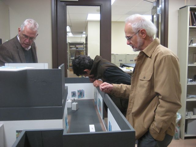 R, M, H at the museum