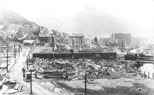 Wallace after the fire