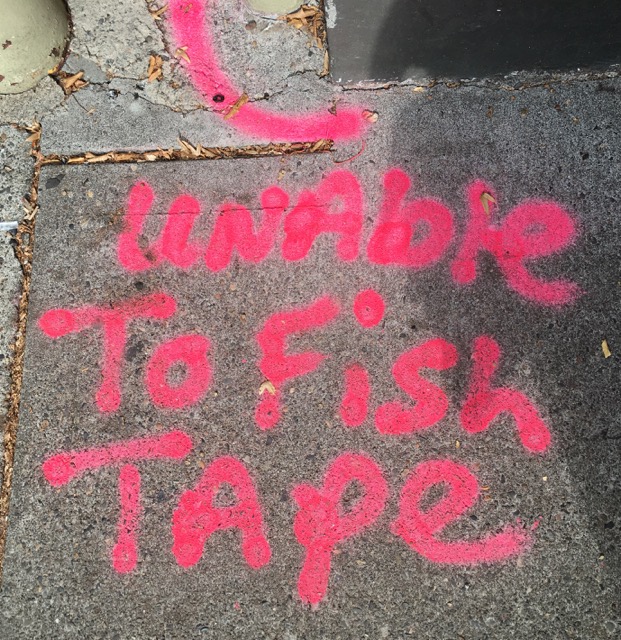 unable to fish tape