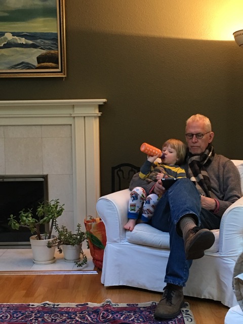 Singing in the rain at the new house