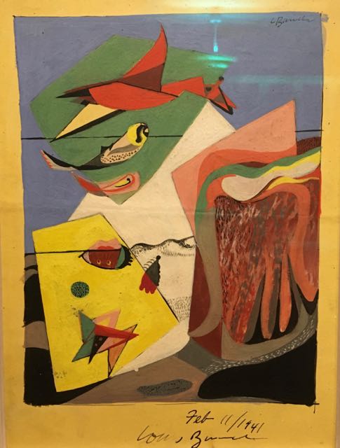 louis-bunce-1941gouache-on-paper