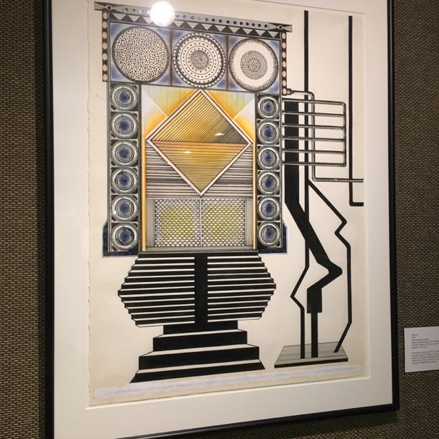 louis-bunce-machine-1970-mixed-media-on-paper